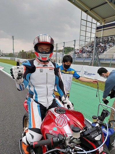 自らもレーシングライダー　国見コマース株式会社の菊池 純選手