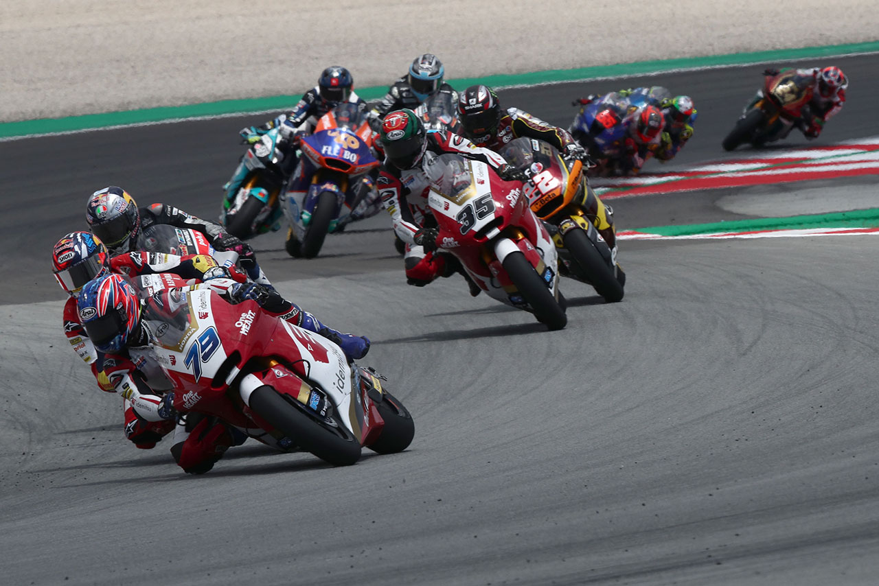 motogp2021 第7戦カタルニアGPで激戦の末惜しくも転倒した小椋藍選手