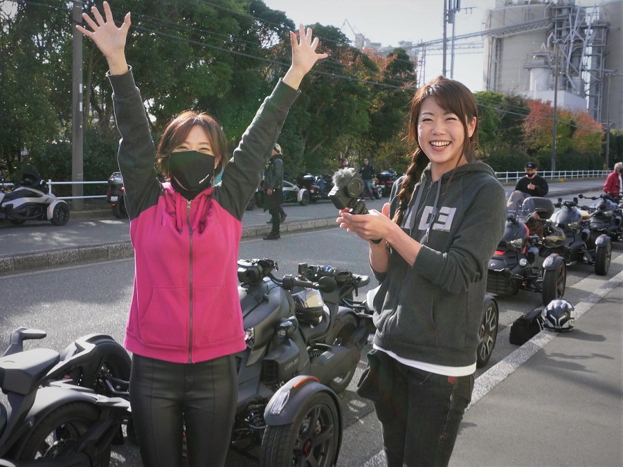 カンナム ライカーオーナー、声優でバイク女子の天野亜希子さん