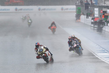 MotoGP™第17戦タイGP／激しい雨により赤旗終了となったMoto2™レース。小椋藍選手は6位で終える