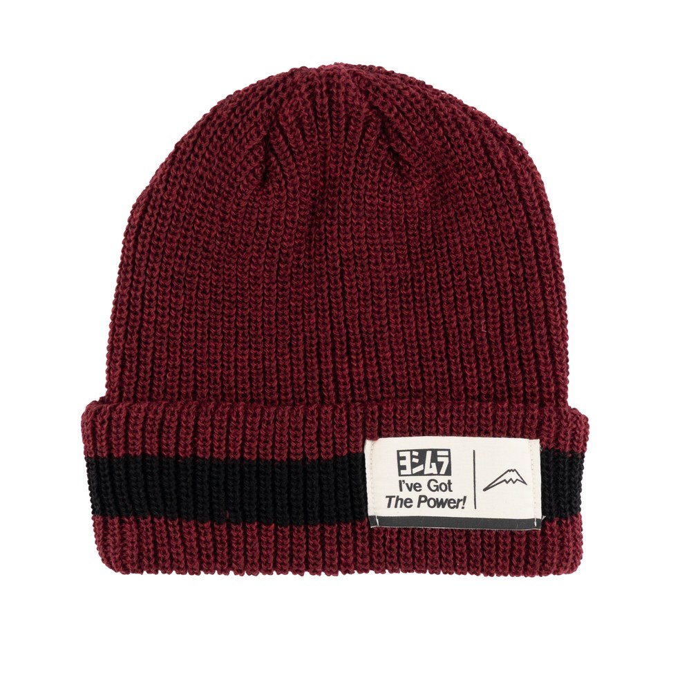 K-4691Y YOSHIMURA KNIT CAP WINE / BLACK