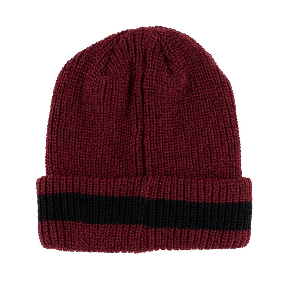 K-4691Y YOSHIMURA KNIT CAP WINE / BLACK